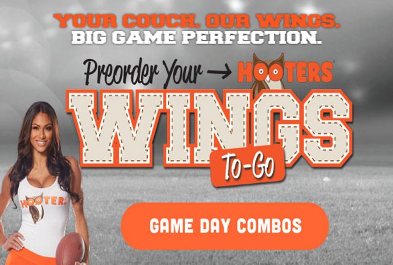 hooters super bowl menu